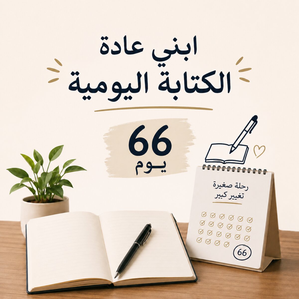 دفتر كتابة يومية على مكتب هادئ